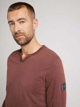 Henley Langarmshirt - Männer - Decadent Bordeaux Henley Langarmshirt - Männer - Decadent Bordeaux - 9 - TOM TAILOR