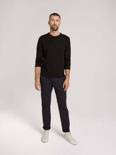 Henley Langarmshirt - Männer - Black Henley Langarmshirt - Männer - Black - 3 - TOM TAILOR