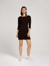 Checked shift dress - Women - black brown structure check Checked shift dress - Women - black brown structure check - 3 - TOM TAILOR