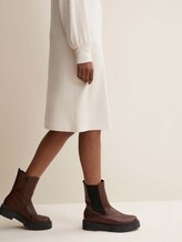Meliertes Minikleid mit Rollkragen - Frauen - cold beige melange Meliertes Minikleid mit Rollkragen - Frauen - cold beige melange - 10 - TOM TAILOR