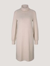 Meliertes Minikleid mit Rollkragen - Frauen - cold beige melange Meliertes Minikleid mit Rollkragen - Frauen - cold beige melange - 7 - TOM TAILOR