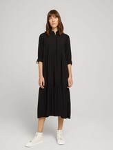 Midi Blusenkleid mit Lyocell - Frauen - deep black Midi Blusenkleid mit Lyocell - Frauen - deep black - 3 - TOM TAILOR
