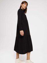 Midi Blusenkleid mit Lyocell - Frauen - deep black Midi Blusenkleid mit Lyocell - Frauen - deep black - 5 - TOM TAILOR