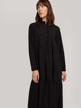 Midi Blusenkleid mit Lyocell - Frauen - deep black Midi Blusenkleid mit Lyocell - Frauen - deep black - 9 - TOM TAILOR