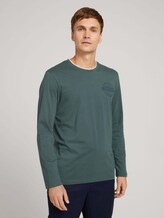 Langarmshirt mit Brustprint - Männer - Dark Gable Green Langarmshirt mit Brustprint - Männer - Dark Gable Green - 1 - TOM TAILOR