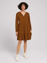Gemustertes Tunikakleid - Frauen - brown leaf design Gemustertes Tunikakleid - Frauen - brown leaf design - 1 - TOM TAILOR