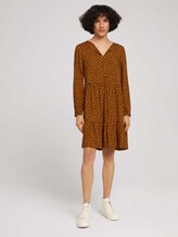 Gemustertes Tunikakleid - Frauen - brown leaf design Gemustertes Tunikakleid - Frauen - brown leaf design - 3 - TOM TAILOR