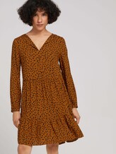 Gemustertes Tunikakleid - Frauen - brown leaf design Gemustertes Tunikakleid - Frauen - brown leaf design - 5 - TOM TAILOR