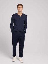 Henley Langarmshirt - Männer - Sky Captain Blue Henley Langarmshirt - Männer - Sky Captain Blue - 3 - TOM TAILOR
