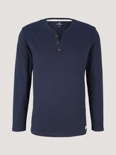 Henley Langarmshirt - Männer - Sky Captain Blue Henley Langarmshirt - Männer - Sky Captain Blue - 7 - TOM TAILOR