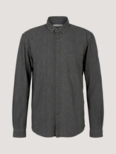 Hemd in Jeansoptik aus nachhaltiger Baumwolle - Männer - clean mid stone grey denim Hemd in Jeansoptik aus nachhaltiger Baumwolle - Männer - clean mid stone grey denim - 7 - TOM TAILOR Denim