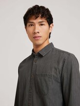 Hemd in Jeansoptik aus nachhaltiger Baumwolle - Männer - clean mid stone grey denim Hemd in Jeansoptik aus nachhaltiger Baumwolle - Männer - clean mid stone grey denim - 9 - TOM TAILOR Denim