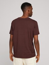 Print T-Shirt im Used Look - Männer - Decadent Bordeaux Print T-Shirt im Used Look - Männer - Decadent Bordeaux - 2 - TOM TAILOR