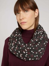 Gemusterter Schlauchschal - Frauen - black large dot design Gemusterter Schlauchschal - Frauen - black large dot design - 5 - TOM TAILOR