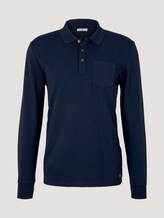 Poloshirt mit Brusttasche - Männer - Sky Captain Blue Poloshirt mit Brusttasche - Männer - Sky Captain Blue - 7 - TOM TAILOR