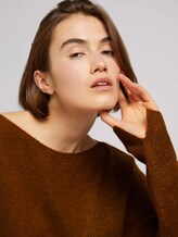 Pullover mit U-Boot Ausschnitt - Frauen - amber brown melange Pullover mit U-Boot Ausschnitt - Frauen - amber brown melange - 9 - TOM TAILOR Denim