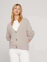 Grob gestrickter Cardigan - Frauen - cold beige Grob gestrickter Cardigan - Frauen - cold beige - 5 - TOM TAILOR Denim