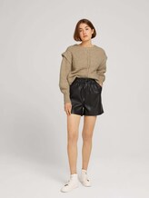Shorts aus Kunstleder - Frauen - deep black Shorts aus Kunstleder - Frauen - deep black - 3 - TOM TAILOR Denim