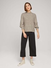 Culotte mit elastischem Bund - Frauen - black grey houndstooth Culotte mit elastischem Bund - Frauen - black grey houndstooth - 3 - TOM TAILOR Denim