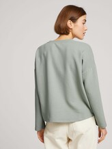 Langarmshirt mit Raglanärmeln aus nachhaltiger Baumwolle - Frauen - soft greyish green Langarmshirt mit Raglanärmeln aus nachhaltiger Baumwolle - Frauen - soft greyish green - 2 - TOM TAILOR Denim