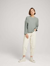 Langarmshirt mit Raglanärmeln aus nachhaltiger Baumwolle - Frauen - soft greyish green Langarmshirt mit Raglanärmeln aus nachhaltiger Baumwolle - Frauen - soft greyish green - 3 - TOM TAILOR Denim