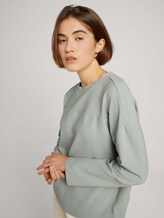 Langarmshirt mit Raglanärmeln aus nachhaltiger Baumwolle - Frauen - soft greyish green Langarmshirt mit Raglanärmeln aus nachhaltiger Baumwolle - Frauen - soft greyish green - 5 - TOM TAILOR Denim