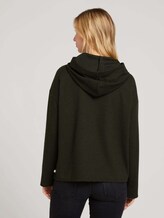 Hoodie mit Karomuster - Frauen - olive black houndstooth Hoodie mit Karomuster - Frauen - olive black houndstooth - 2 - TOM TAILOR Denim