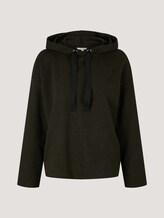 Hoodie mit Karomuster - Frauen - olive black houndstooth Hoodie mit Karomuster - Frauen - olive black houndstooth - 7 - TOM TAILOR Denim