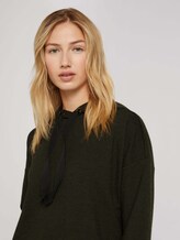 Hoodie mit Karomuster - Frauen - olive black houndstooth Hoodie mit Karomuster - Frauen - olive black houndstooth - 9 - TOM TAILOR Denim