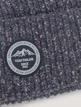 Strickmütze mit Logo - Männer - navy white knitted mouline Strickmütze mit Logo - Männer - navy white knitted mouline - 9 - TOM TAILOR