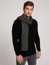 Strickschal - Männer - black grey knitted mouline Strickschal - Männer - black grey knitted mouline - 5 - TOM TAILOR