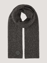 Strickschal - Männer - black grey knitted mouline Strickschal - Männer - black grey knitted mouline - 7 - TOM TAILOR