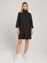 Kleid aus gemustertem Jacquard - Frauen - black grey houndstooth Kleid aus gemustertem Jacquard - Frauen - black grey houndstooth - 3 - TOM TAILOR Denim