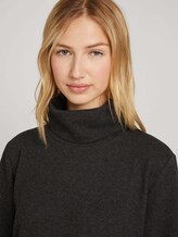 Kleid aus gemustertem Jacquard - Frauen - black grey houndstooth Kleid aus gemustertem Jacquard - Frauen - black grey houndstooth - 9 - TOM TAILOR Denim
