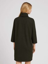 Kleid aus gemustertem Jacquard - Frauen - olive black houndstooth Kleid aus gemustertem Jacquard - Frauen - olive black houndstooth - 2 - TOM TAILOR Denim