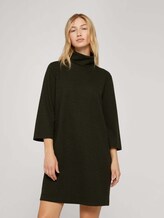 Kleid aus gemustertem Jacquard - Frauen - olive black houndstooth Kleid aus gemustertem Jacquard - Frauen - olive black houndstooth - 5 - TOM TAILOR Denim