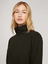 Kleid aus gemustertem Jacquard - Frauen - olive black houndstooth Kleid aus gemustertem Jacquard - Frauen - olive black houndstooth - 9 - TOM TAILOR Denim