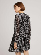 Gemustertes Kleid aus fließenden Chiffon - Frauen - black flower print Gemustertes Kleid aus fließenden Chiffon - Frauen - black flower print - 2 - TOM TAILOR Denim