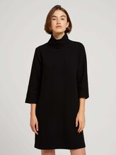 Mini Jersey Kleid aus nachhaltiger Baumwolle - Frauen - deep black Mini Jersey Kleid aus nachhaltiger Baumwolle - Frauen - deep black - 1 - TOM TAILOR Denim