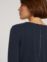 Strukturiertes Kleid - Frauen - Sky Captain Blue Strukturiertes Kleid - Frauen - Sky Captain Blue - 9 - TOM TAILOR Denim