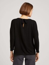 Sweatshirts mit Schleife am Rücken - Frauen - deep black Sweatshirts mit Schleife am Rücken - Frauen - deep black - 2 - TOM TAILOR Denim