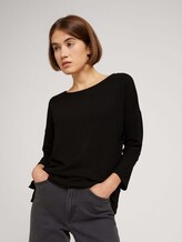 Sweatshirts mit Schleife am Rücken - Frauen - deep black Sweatshirts mit Schleife am Rücken - Frauen - deep black - 5 - TOM TAILOR Denim