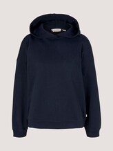 Organic cotton sweatshirt - Women - Sky Captain Blue Organic cotton sweatshirt - Women - Sky Captain Blue - 7 - TOM TAILOR Denim