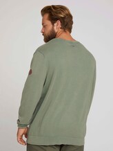 textured sweater - Men - Oak Leaf Green textured sweater - Men - Oak Leaf Green - 2 - Men Plus