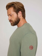 textured sweater - Men - Oak Leaf Green textured sweater - Men - Oak Leaf Green - 9 - Men Plus