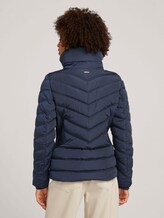 Stand-up collar puffer jacket with recycled polyester - Women - Sky Captain Blue Stand-up collar puffer jacket with recycled polyester - Women - Sky Captain Blue - 2 - TOM TAILOR