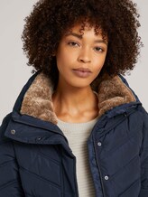 Stand-up collar puffer jacket with recycled polyester - Women - Sky Captain Blue Stand-up collar puffer jacket with recycled polyester - Women - Sky Captain Blue - 9 - TOM TAILOR