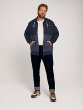 Sweatjacke mit Stehkragen - Männer - Sky Captain Blue Sweatjacke mit Stehkragen - Männer - Sky Captain Blue - 3 - Men Plus
