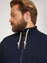 Sweatjacke mit Stehkragen - Männer - Sky Captain Blue Sweatjacke mit Stehkragen - Männer - Sky Captain Blue - 9 - Men Plus