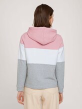hoodie met kleurblokkering - Vrouwen - rose colorblock hoodie met kleurblokkering - Vrouwen - rose colorblock - 2 - TOM TAILOR Denim